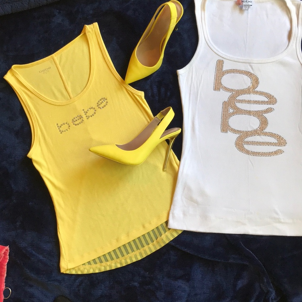 2 Bebe tank tops. Very cute!!